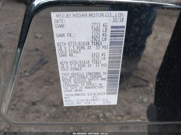 2019 INFINITI QX60 LUXE