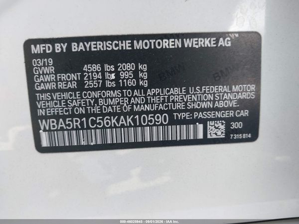 2019 BMW 330I — I9