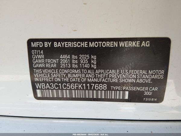 2015 BMW 328I — I9