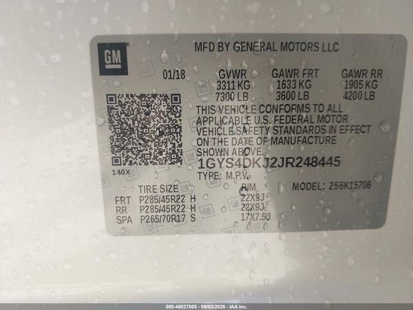 2018 CADILLAC ESCALADE PLATINUM