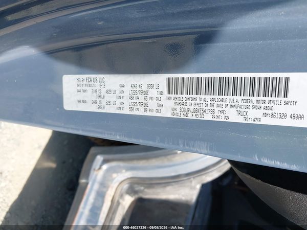 2019 RAM PROMASTER 3500