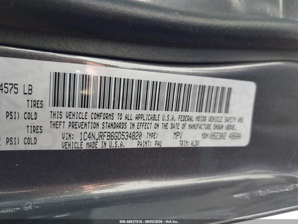 2016 JEEP PATRIOT HIGH ALTITUDE EDITION