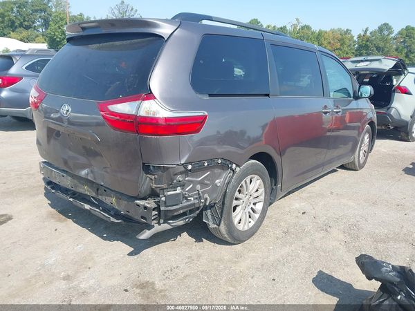2016 TOYOTA SIENNA XLE 8 PASSENGER — I4