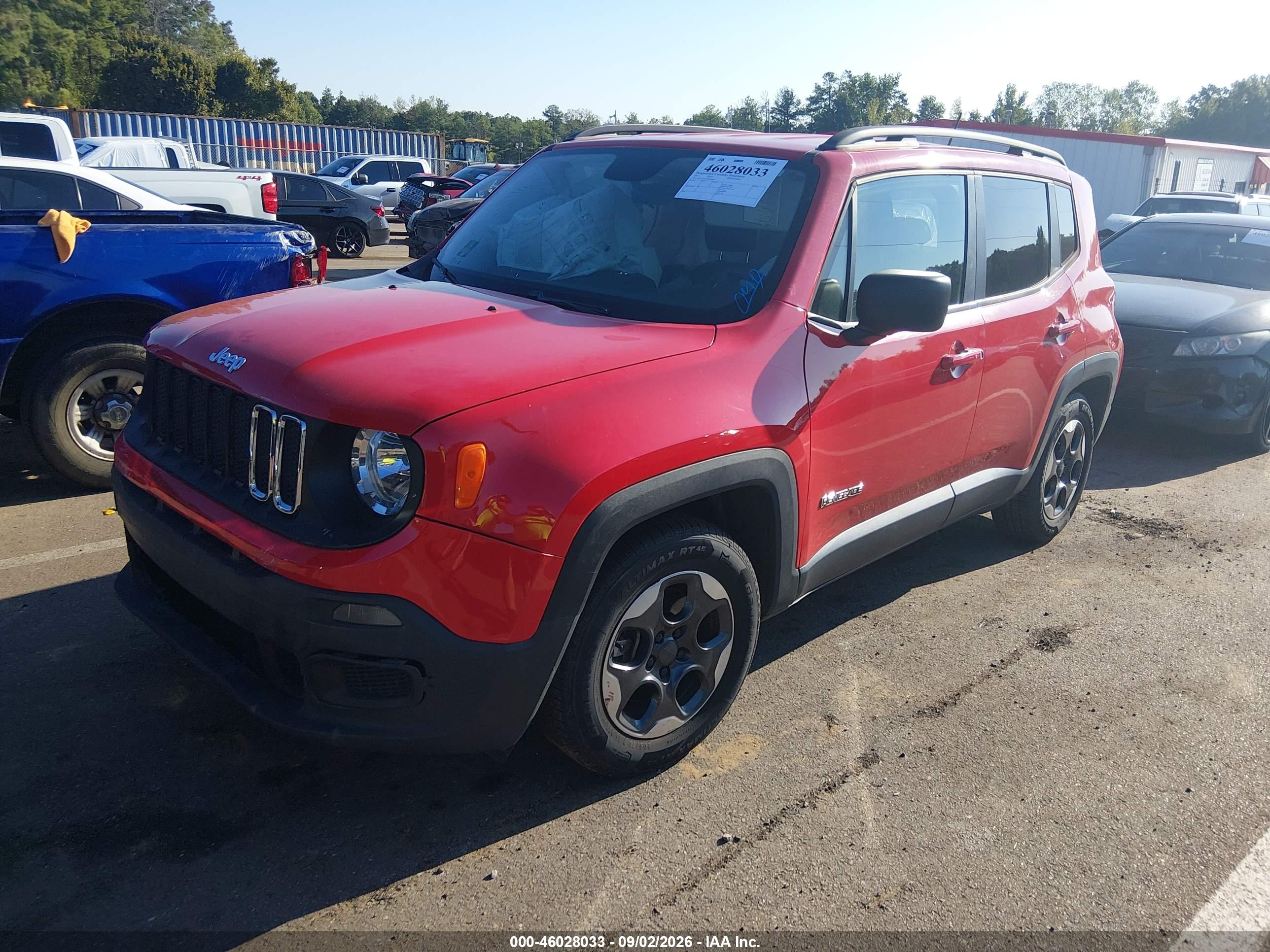 2017 JEEP RENEGADE SPORT FWD — I2