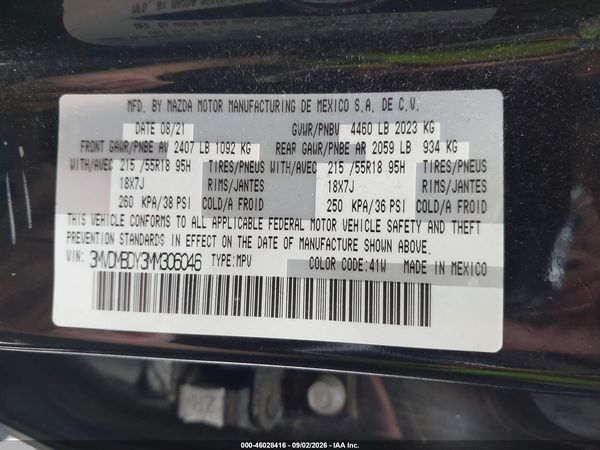 2021 MAZDA CX-30 2.5 TURBO PREMIUM — I9