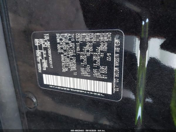 2023 NISSAN ARMADA SL 4WD — I9