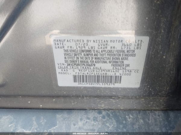 2023 NISSAN KICKS S XTRONIC CVT — I9