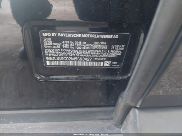 2021 BMW X1 XDRIVE28I — I9