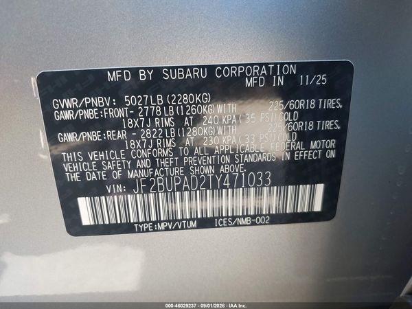 2026 SUBARU OUTBACK PREMIUM