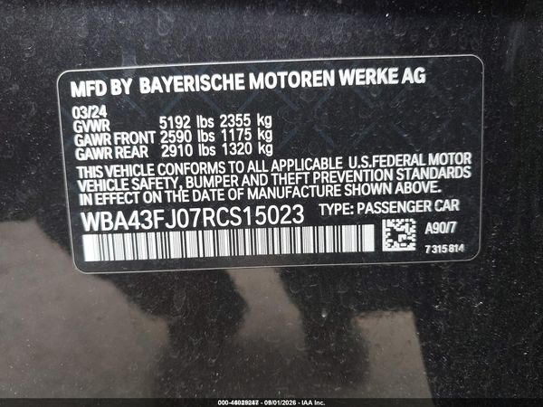 2024 BMW 530I — I9