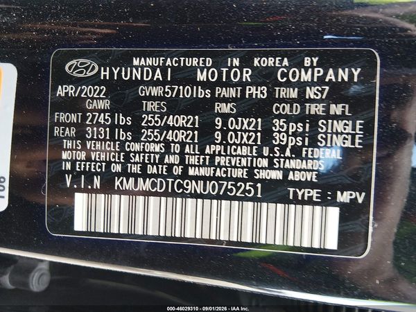 2022 GENESIS GV70 3.5T AWD SPORT — I9