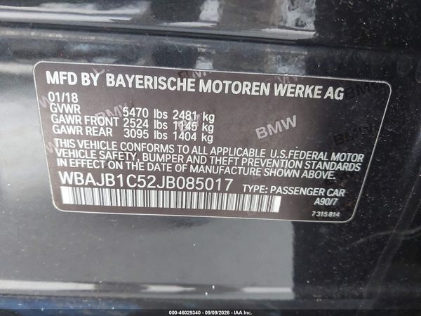 2018 BMW 530E XDRIVE IPERFORMANCE