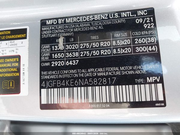 2022 MERCEDES-BENZ GLE 350 4MATIC