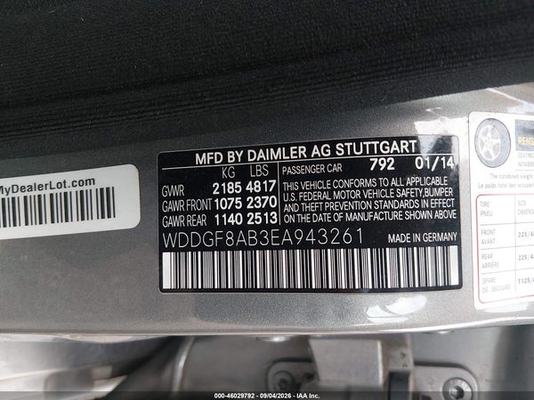 2014 MERCEDES-BENZ C 300 LUXURY 4MATIC — I9