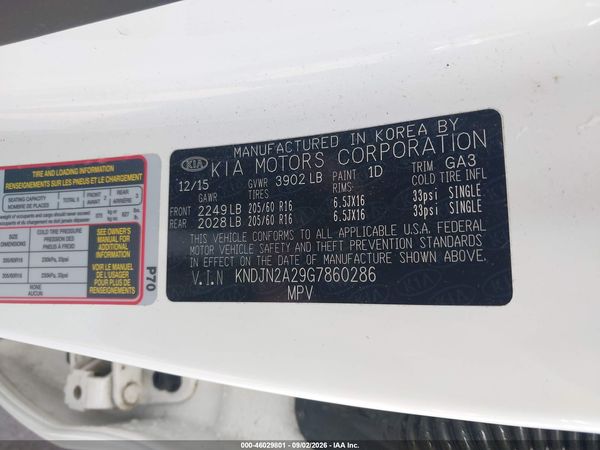 2016 KIA SOUL Plus — I9