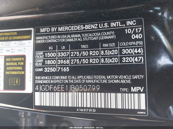 2018 MERCEDES-BENZ GLS 450 4MATIC