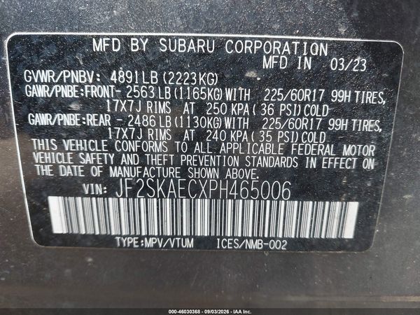 2023 SUBARU FORESTER PREMIUM