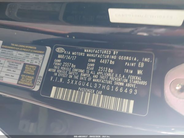 2017 KIA OPTIMA EX — I9