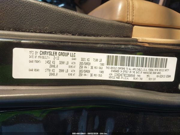 2012 DODGE DURANGO CITADEL