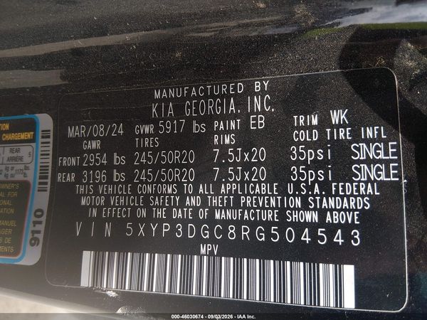 2024 KIA TELLURIDE EX X-LINE — I9