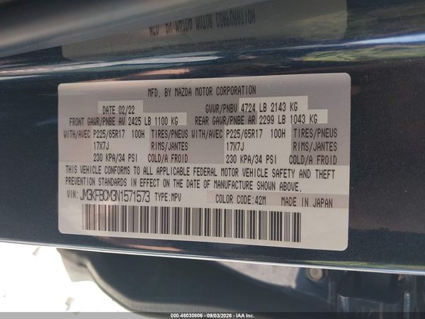 2022 MAZDA CX-5 2.5 S PREFERRED — I9
