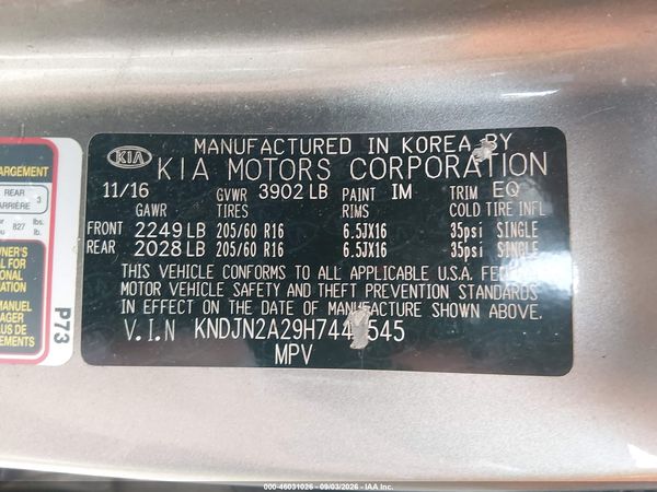 2017 KIA SOUL Base — I9