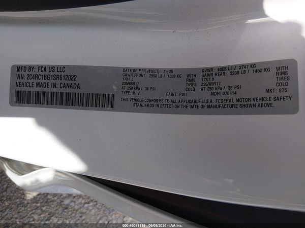 2025 CHRYSLER PACIFICA SELECT