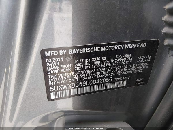 2014 BMW X3 XDRIVE28I