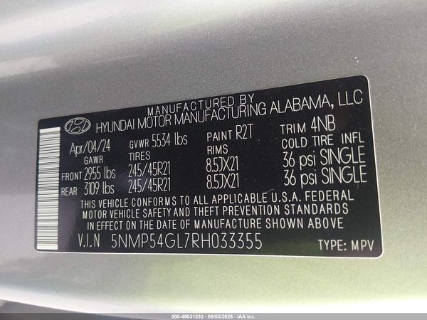 2024 HYUNDAI SANTA FE CALLIGRAPHY