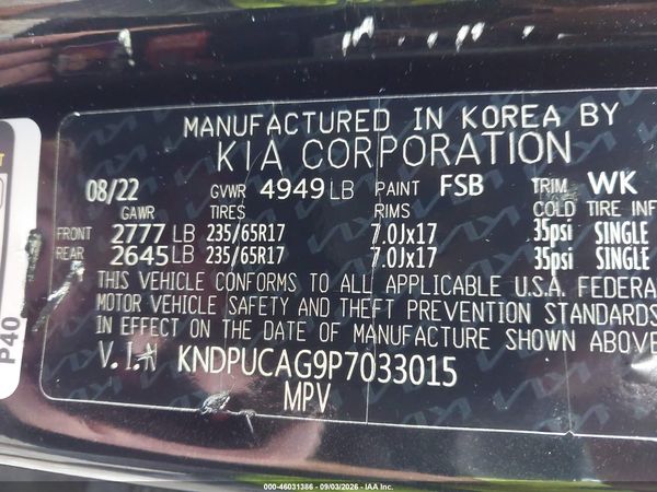 2023 KIA SPORTAGE HYBRID LX — I9