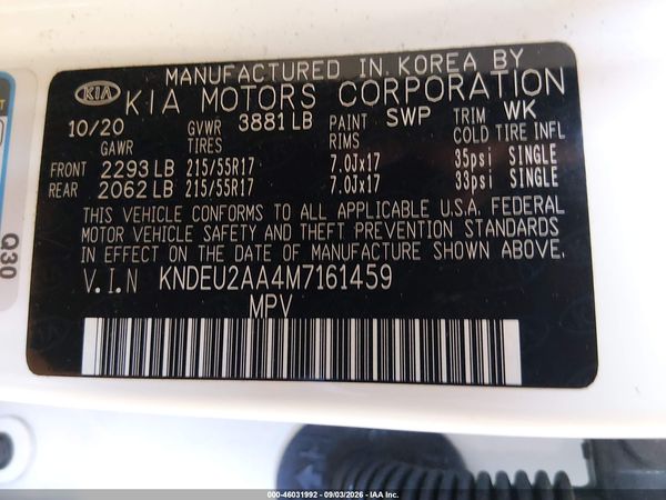 2021 KIA SELTOS S — I9