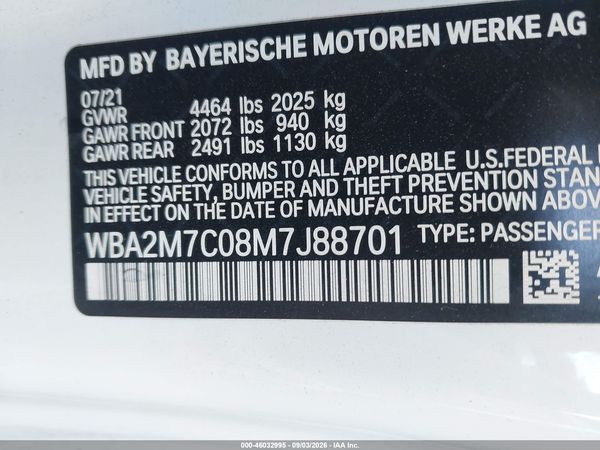 2021 BMW 230I — I9