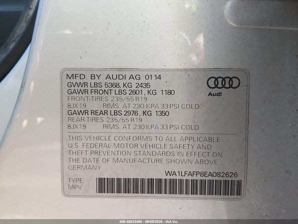 2014 AUDI Q5 2.0T PREMIUM