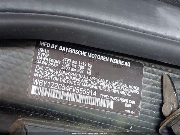 2015 BMW I3