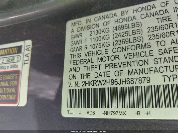2018 HONDA CR-V TOURING