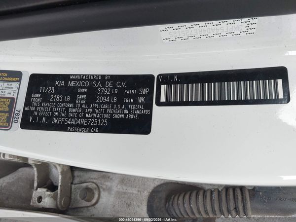 2024 KIA FORTE GT-LINE — I9