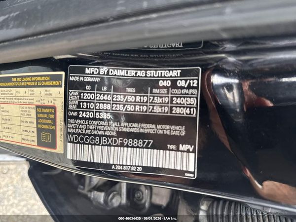 2013 MERCEDES-BENZ GLK 350 4MATIC
