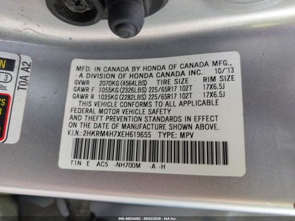 2014 HONDA CR-V EX-L