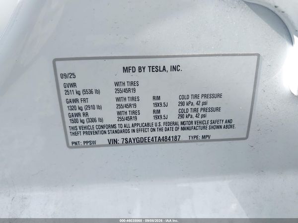 2026 TESLA MODEL Y — I9