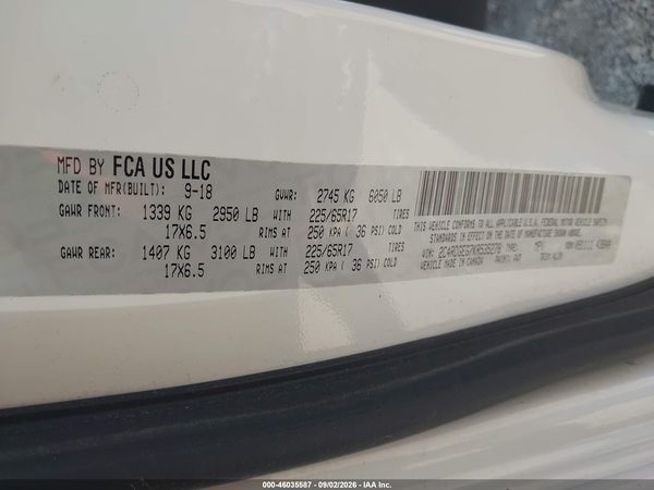 2019 DODGE GRAND CARAVAN GT