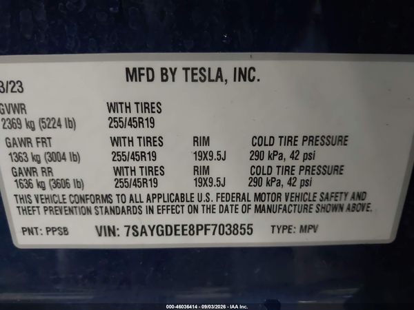 2023 TESLA MODEL Y — I9
