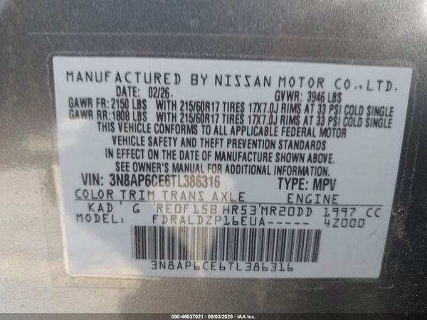 2026 NISSAN KICKS SV — I9