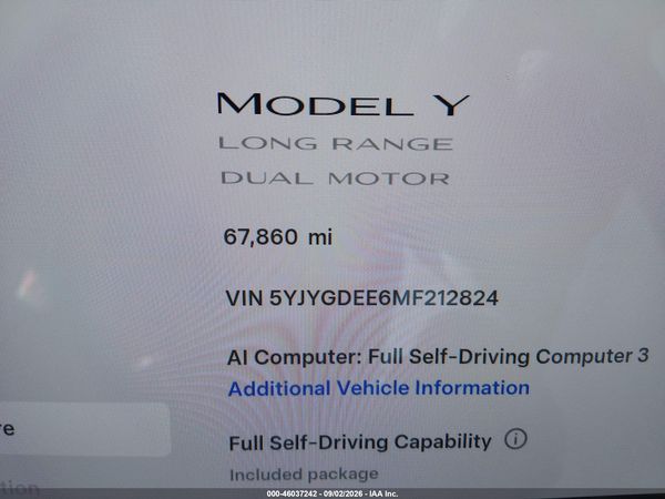 2021 TESLA MODEL Y — I118