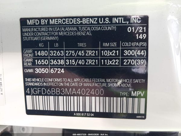 2021 MERCEDES-BENZ AMG GLE 53 COUPE 4MATIC
