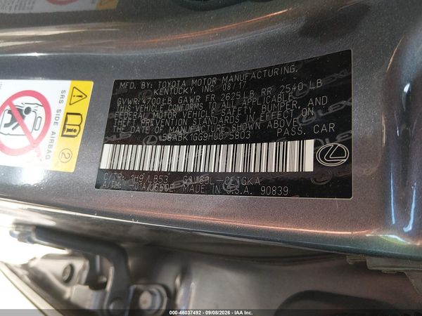 2017 LEXUS ES 350 — I9