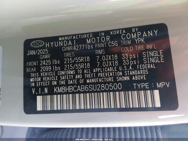 2025 HYUNDAI KONA SEL