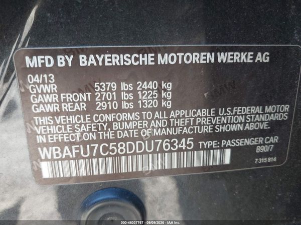 2013 BMW 535I XDRIVE