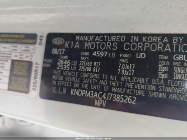 2018 KIA SPORTAGE LX