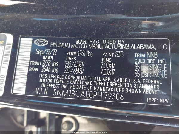 2023 HYUNDAI TUCSON SEL — I9