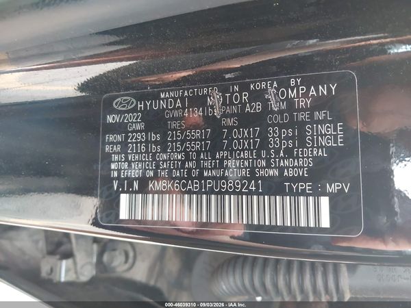 2023 HYUNDAI KONA SEL — I9